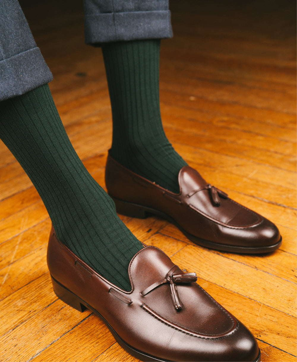 Chaussettes côtelées Fil d'Écosse