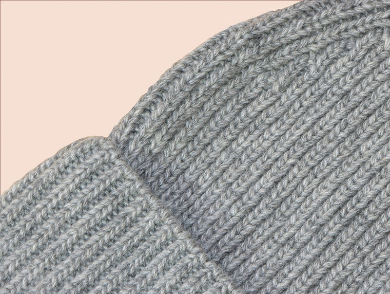 Pétrone bonnet homme zoom gris clair chiné