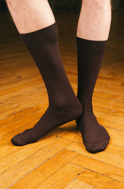Chaussettes nid d’abeille Fil d'Écosse