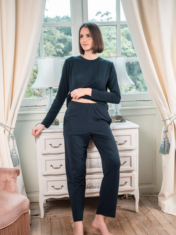 Ensemble de pyjama coton biologique tencel lyocell femme