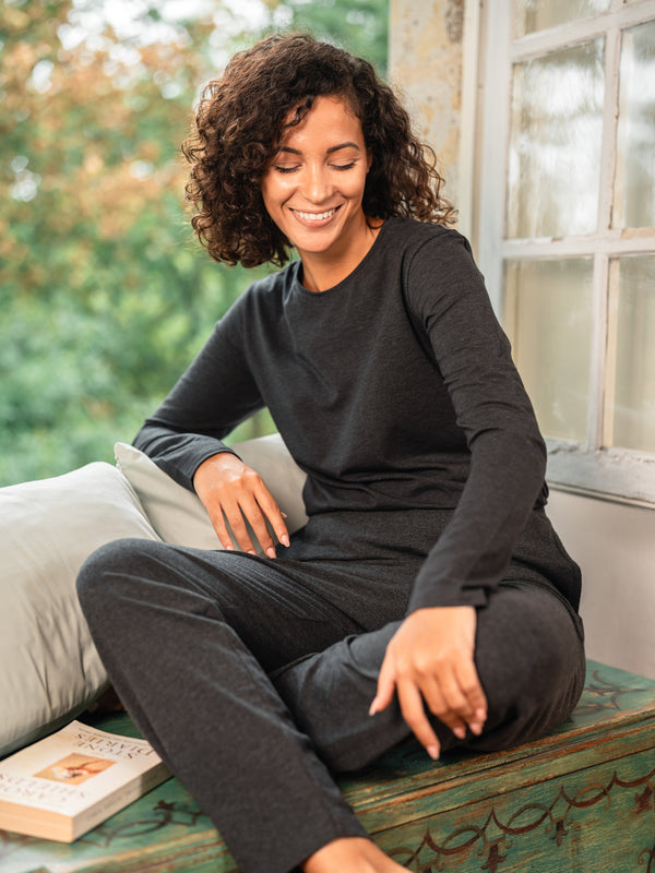 Ensemble de pyjama coton biologique tencel lyocell femme