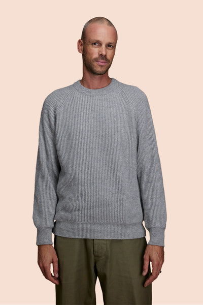 Pétrone Pull Réconfortant gris clair chiné homme