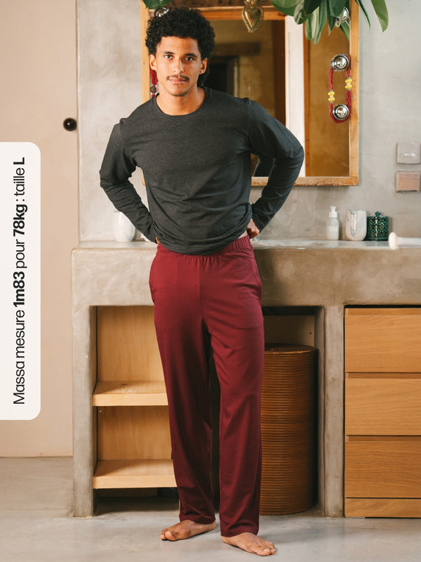 Ensemble de pyjama coton biologique tencel lyocell homme