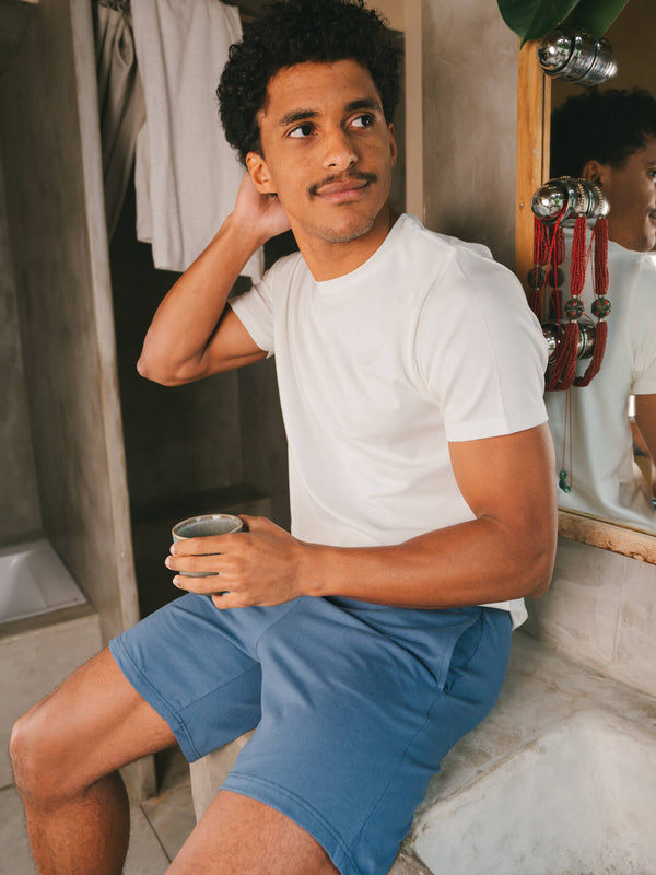 Ensemble de pyjama court coton biologique tencel lyocell homme
