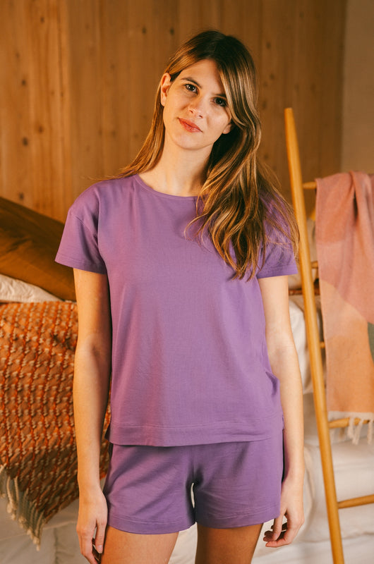 Ensemble T-shirt Boxy + short de pyjama